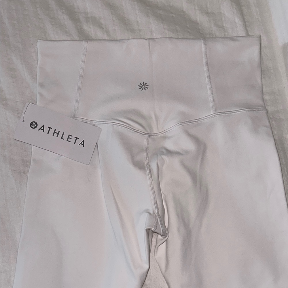 Athleta White High-Waisted Leggings